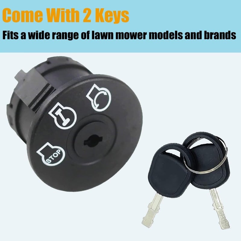 Annolai 925-04228 Ignition Switch for Cub Cadet Troy Bilt Craftsman Key Switch Ignition Switch 3 Position 725-04228 725-04019 RZT-42 RZT-50 RZT-54 Troy-Bilt Mustang XP 42 50 54 Mower (925-04228) - Image 3